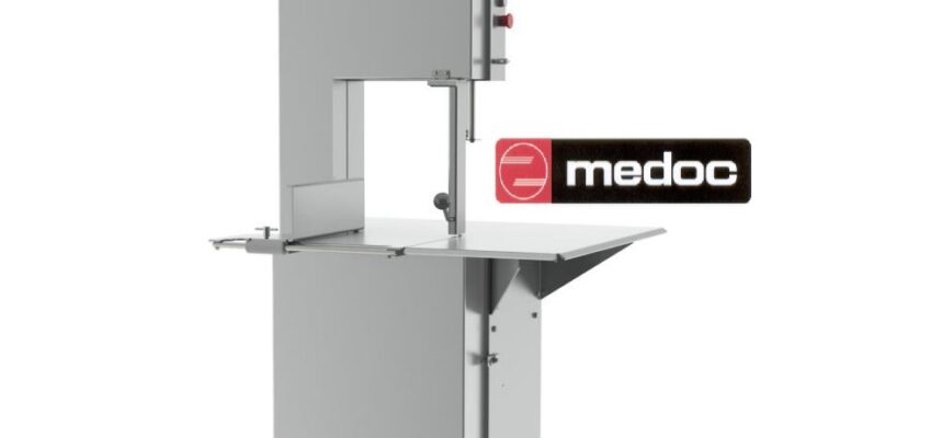 Piła taśmowa stojąca firmy MEDOC, model STL350, STL390, STL430, STL480F.